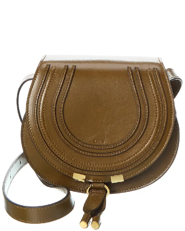 Chloé Marcie Small Leather Saddle Bag