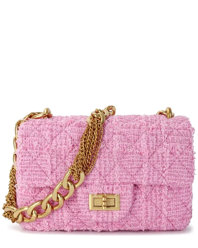 Tiffany & Fred Paris Wool & Leather Crossbody