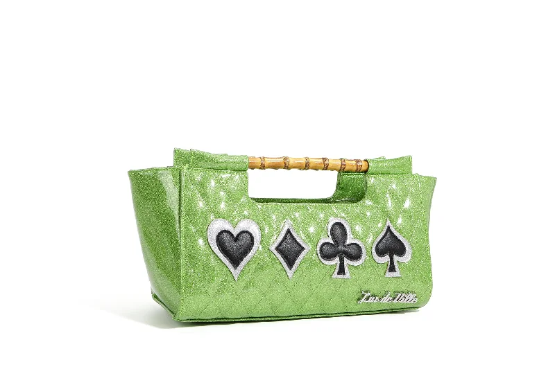 Envy Green Sparkle Paradise Card Clutch