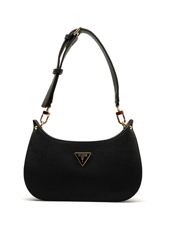 Guess Meridian Mini Top Zip Shoulder Bag, Black