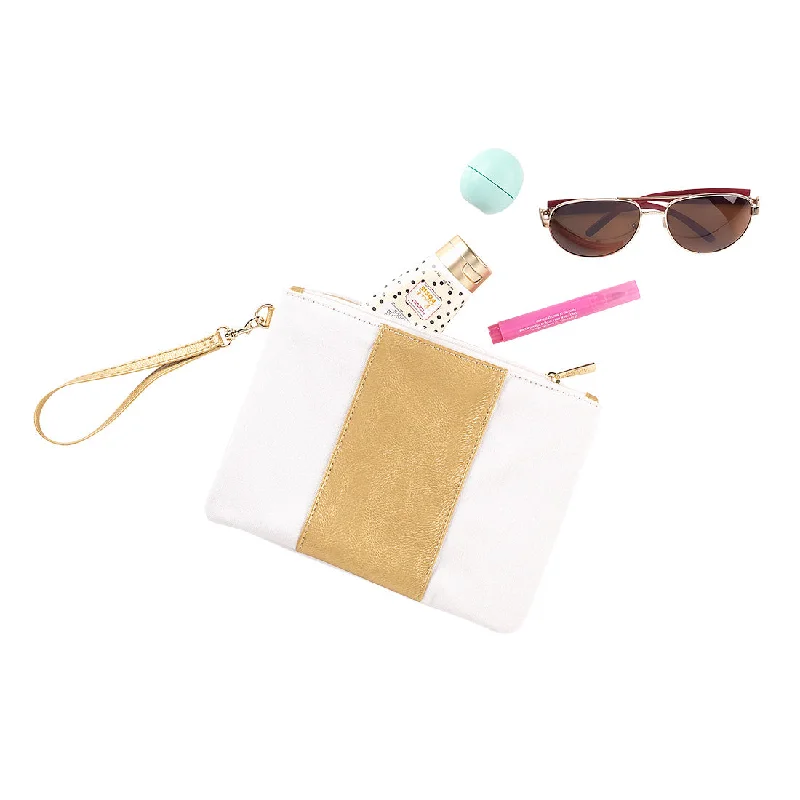 Crème Cabana Wristlet