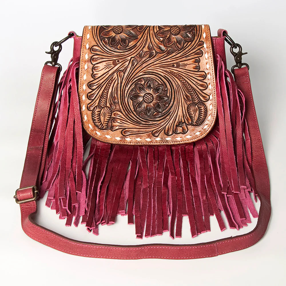 Western Leather Fringe Crossbody