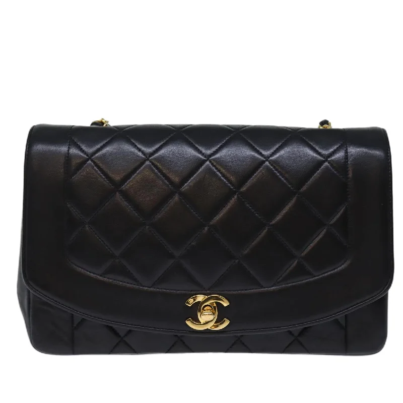 Chanel Diana  Leather Shoulder Bag (Pre-Owned)