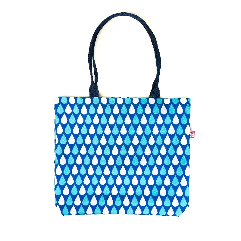 Tote Bag (Drops-blue)