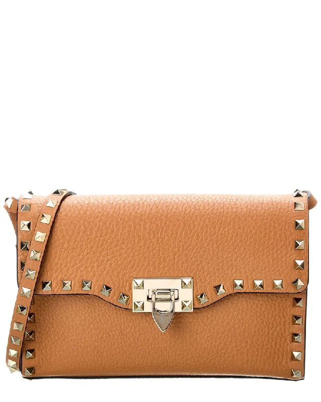 Valentino Rockstud Small Grainy Leather Crossbody