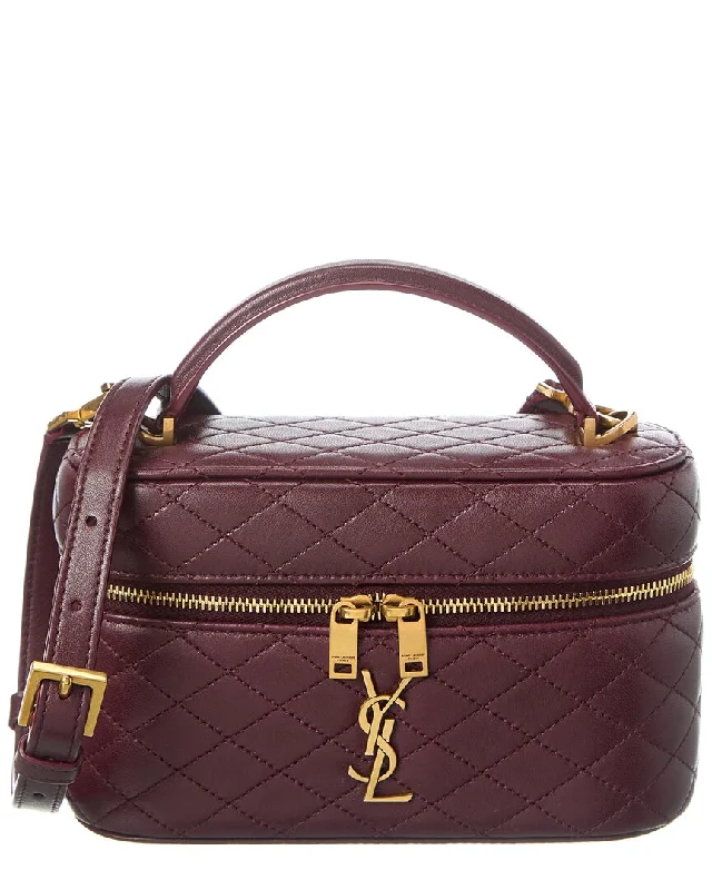 Saint Laurent Gaby Quilted Leather Vanity Bag