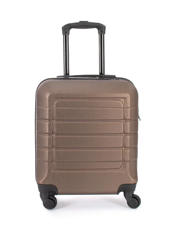 Bordlite 18” Cabin Wheel Spinner Suitcase, Brown