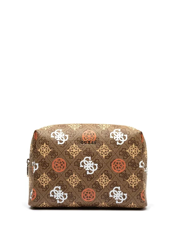 Guess Peony 4G Make-Up Bag, Latte