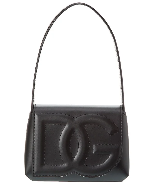 Dolce & Gabbana DG Logo Leather Shoulder Bag