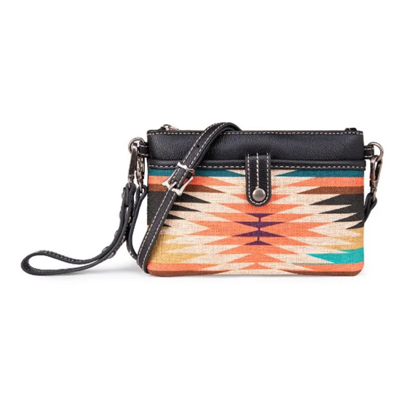 Wrangler Black Aztec Clutch Crossbody