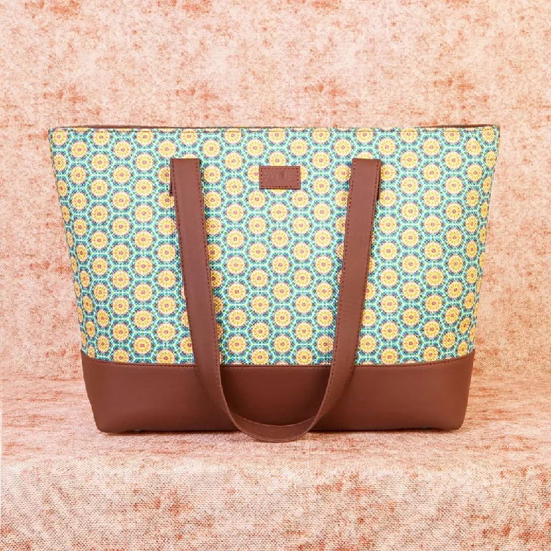 Honeycomb Summer Shoulder Tote Bag