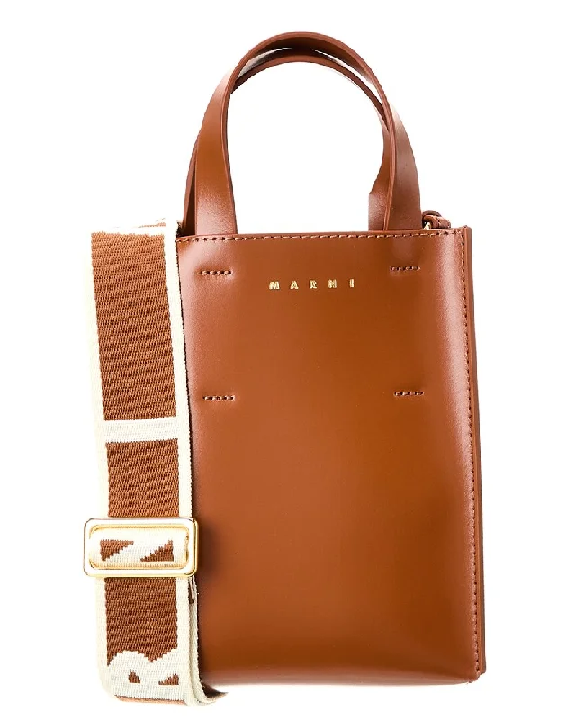 Marni Museo Nano Leather Tote