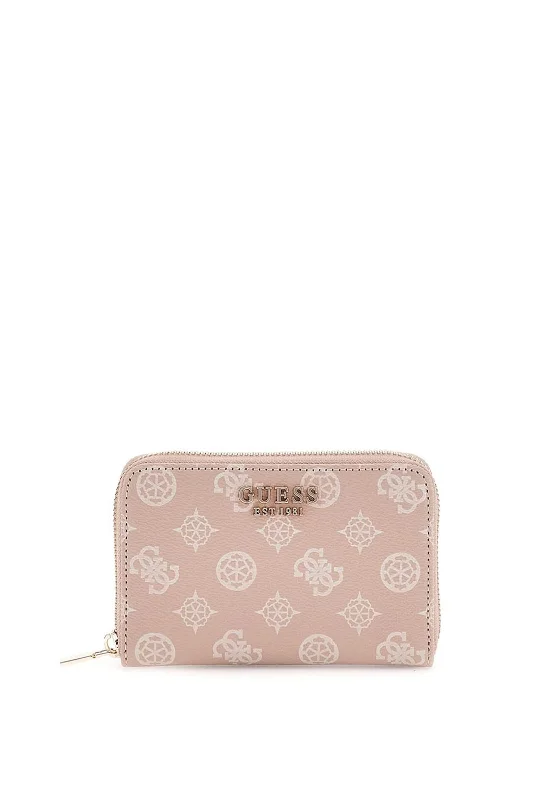 Guess Laurel 4G Logo Mini Wallet, Pink