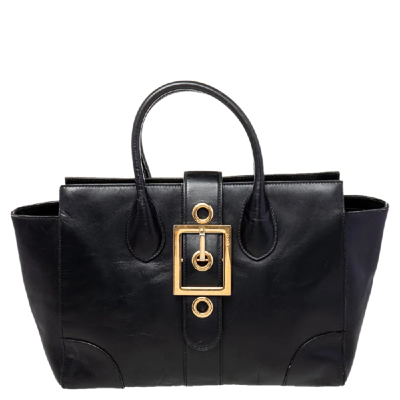 Gucci  Leather Lady Buckle Tote