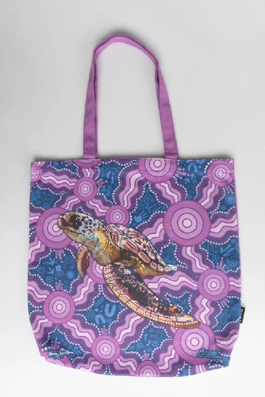 Sea Turtle 'Australian Wildlife Conservancy' Premium Canvas Full Print Tote Bag