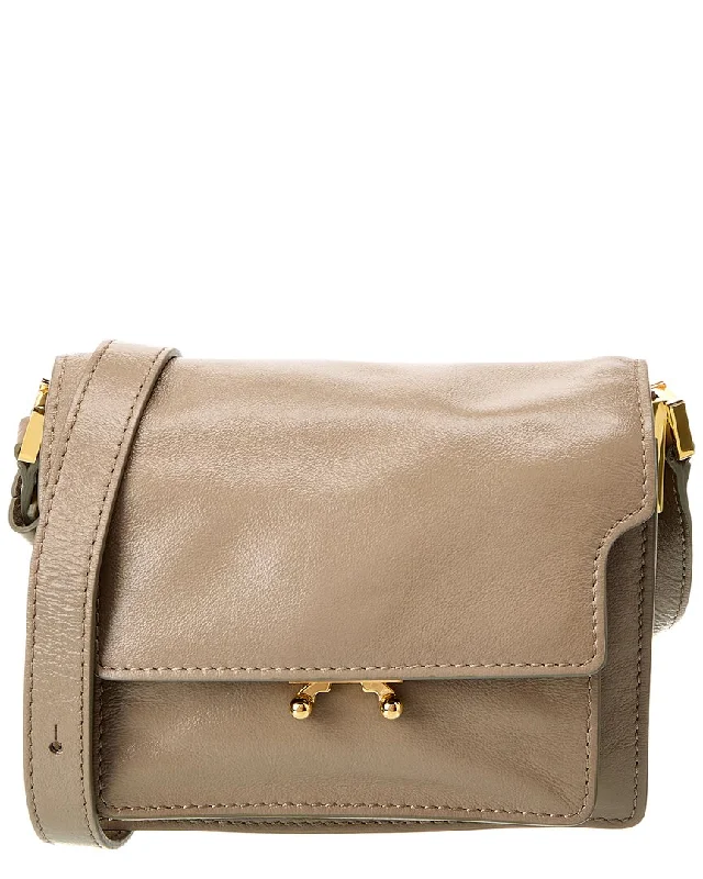 Marni Trunk Mini Leather Shoulder Bag