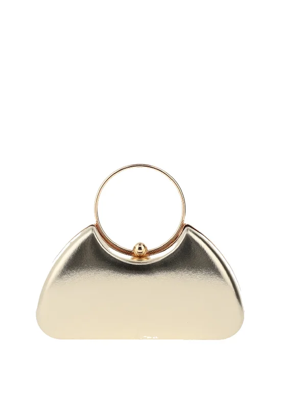 Zen Collection Metallic Purse Style Clutch Bag, Gold