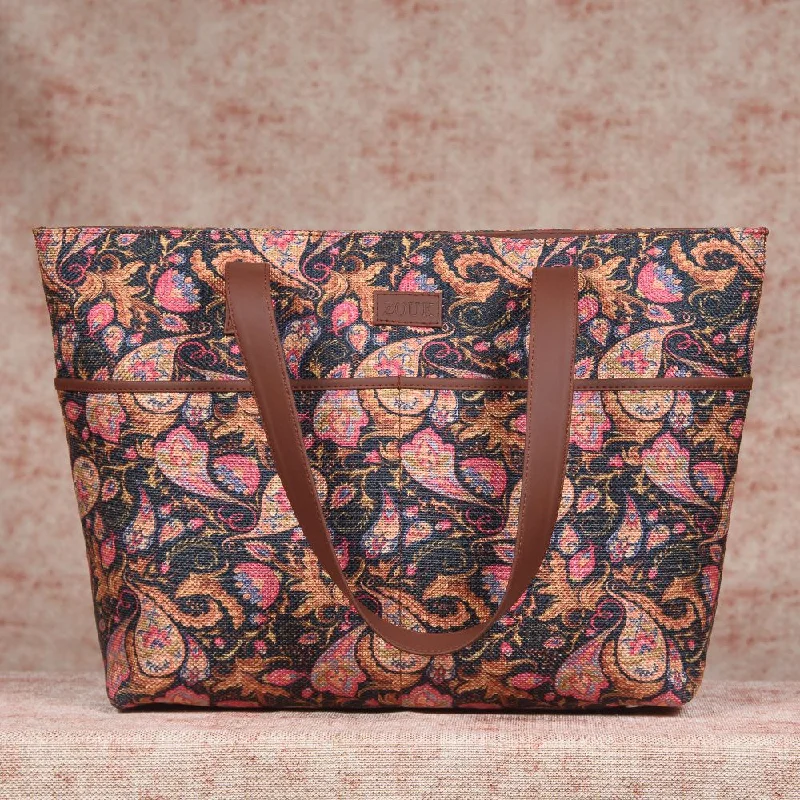 Paisley Print Tote Bag