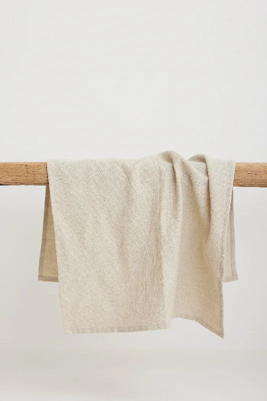 Handwoven Tea Towel - Oatmeal