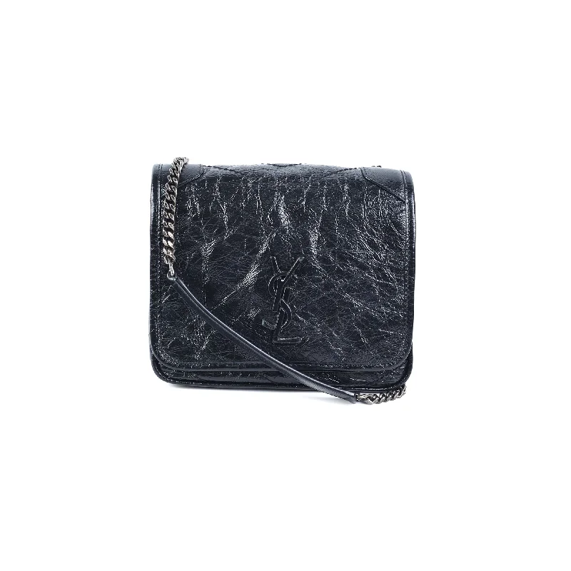 Saint Laurent Niki Wallet On Chain Black