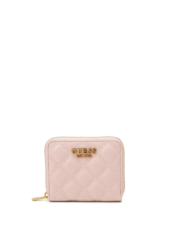 Guess Giully Quilted Small Wallet, Light Rose