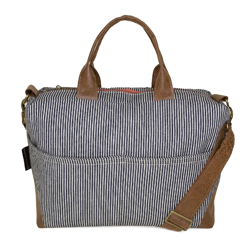 Poppi Premier Purse: Railroad Stripe