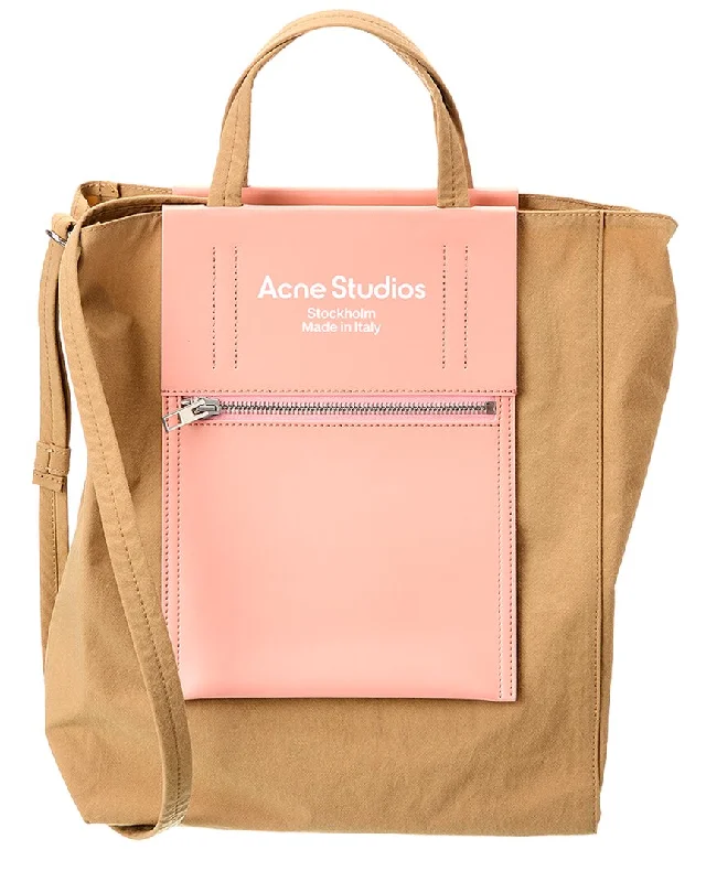 Acne Studios Papery Nylon & Leather Tote