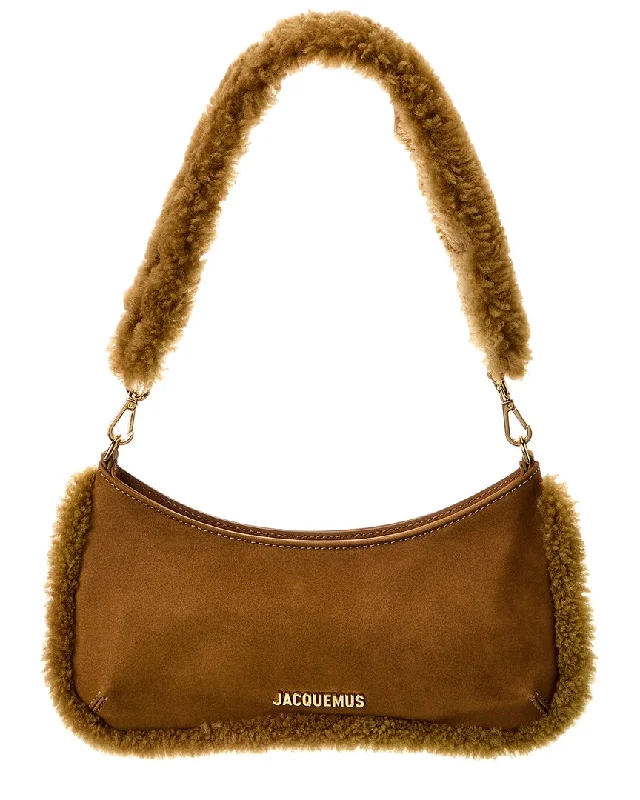 Jacquemus Le Bisou Suede & Shearling Shoulder Bag