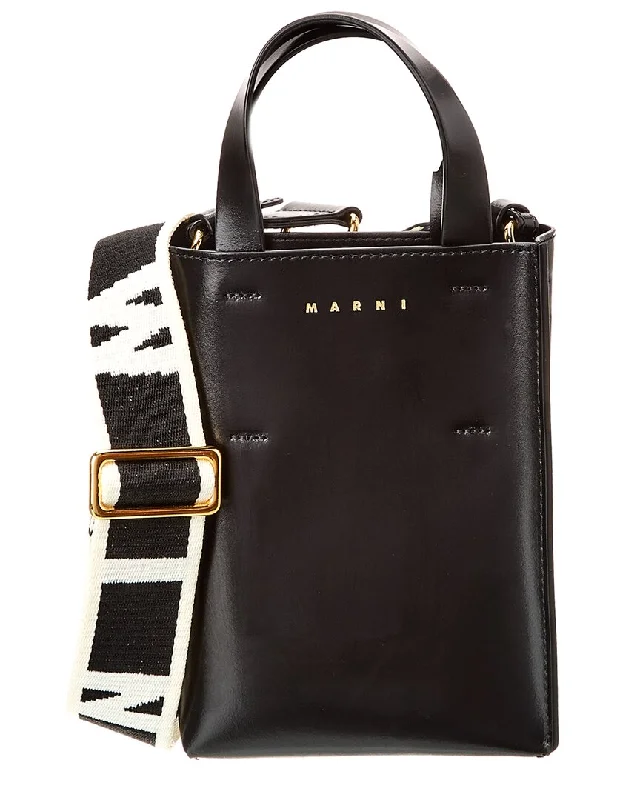 Marni Museo Nano Leather Tote