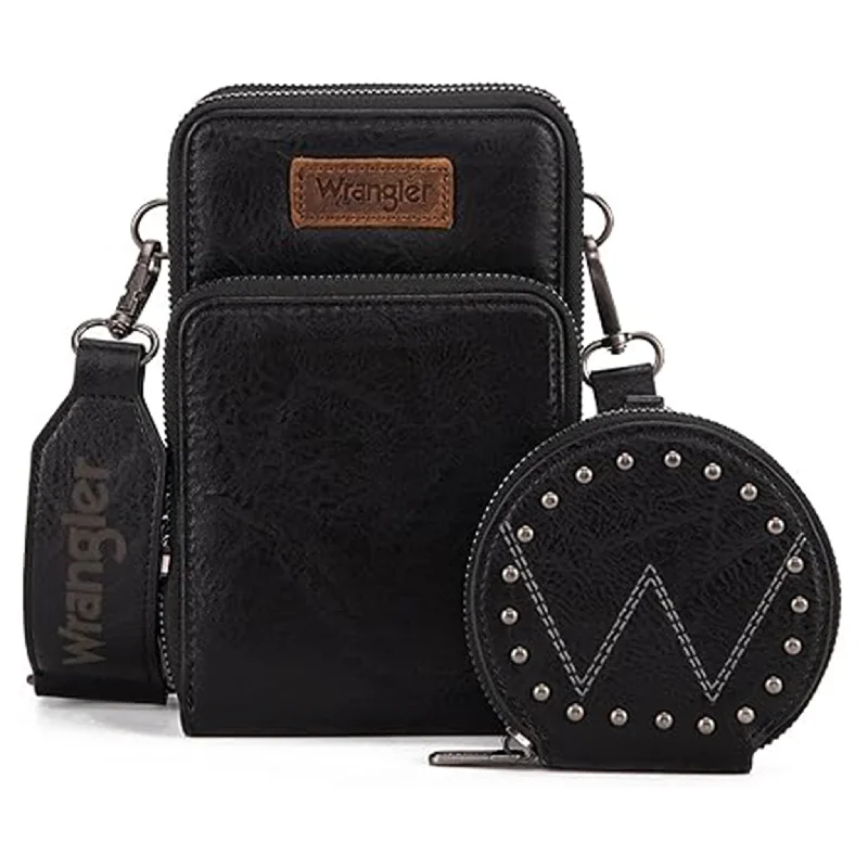 Wrangler Black Crossbody & Coin Purse