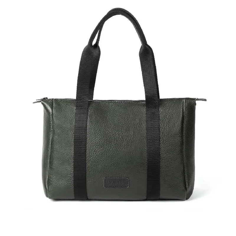 Women's Calfskin Leather Tote In Green