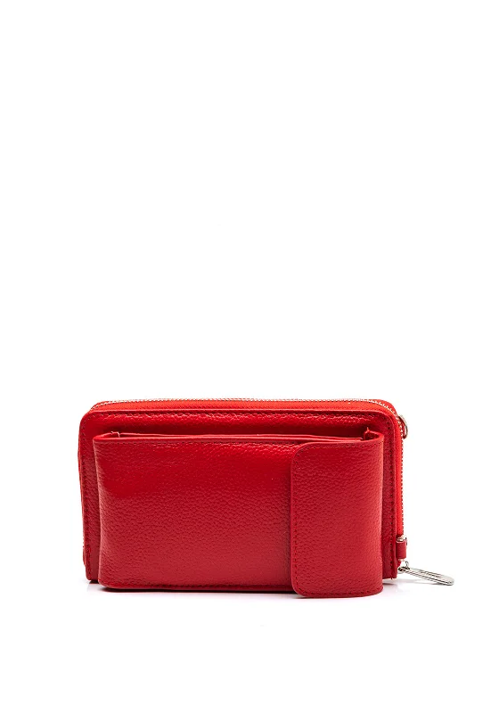 Zen Collection Faux Leather Smart Phone Wallet, Red