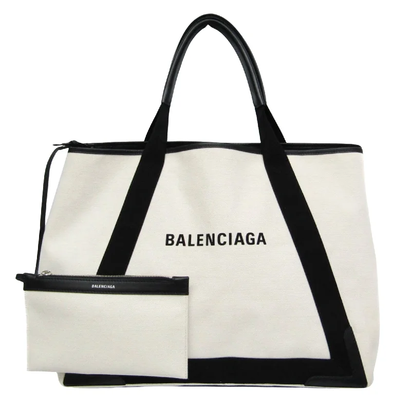 Balenciaga Navy Cabas  Canvas Tote Bag (Pre-Owned)