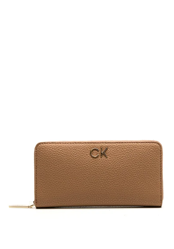 Calvin Klein Re-Lock Zia Zip Around Wallet, Safari Canvas