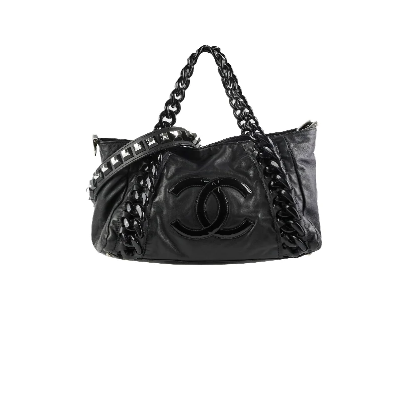 Chanel Resin Modern Chain Tote Black