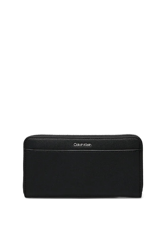 Calvin Klein Must Large Zip Around Wallet, Black