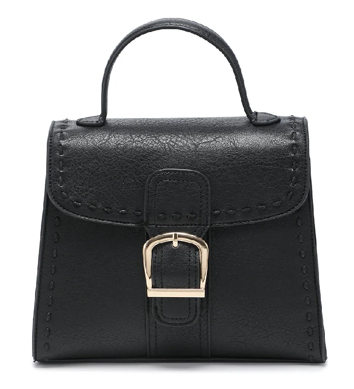 Juliet Satchel Style Handbag - Black