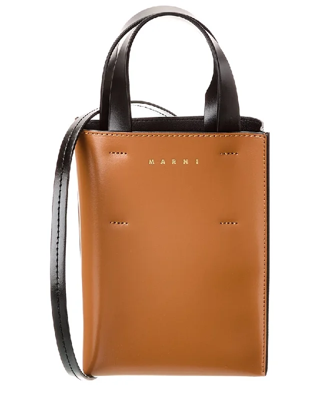 Marni Museo Nano Leather Tote