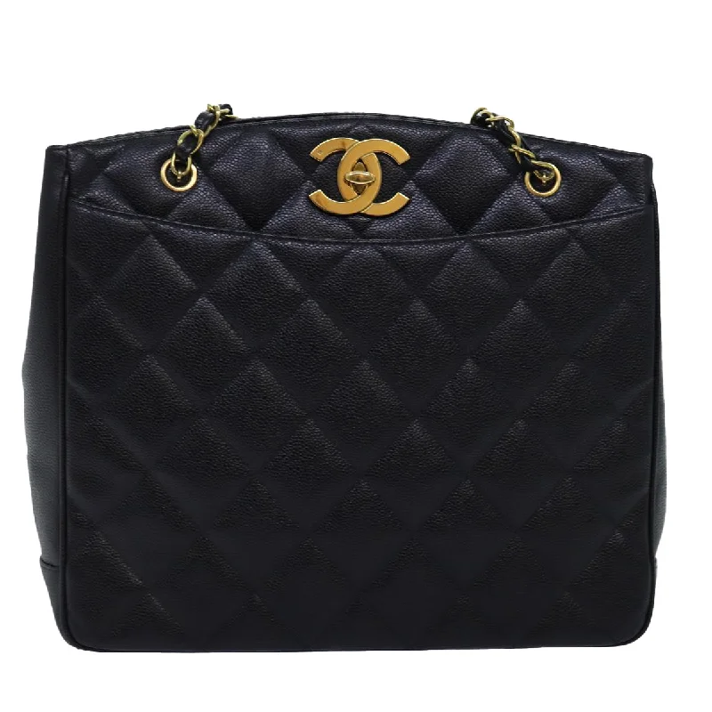 Chanel Coco Mark  Leather Shoulder Bag (Pre-Owned)