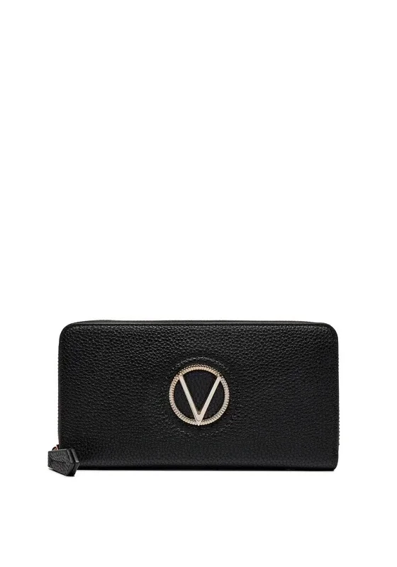 Valentino Katong Zip Around Wallet, Black