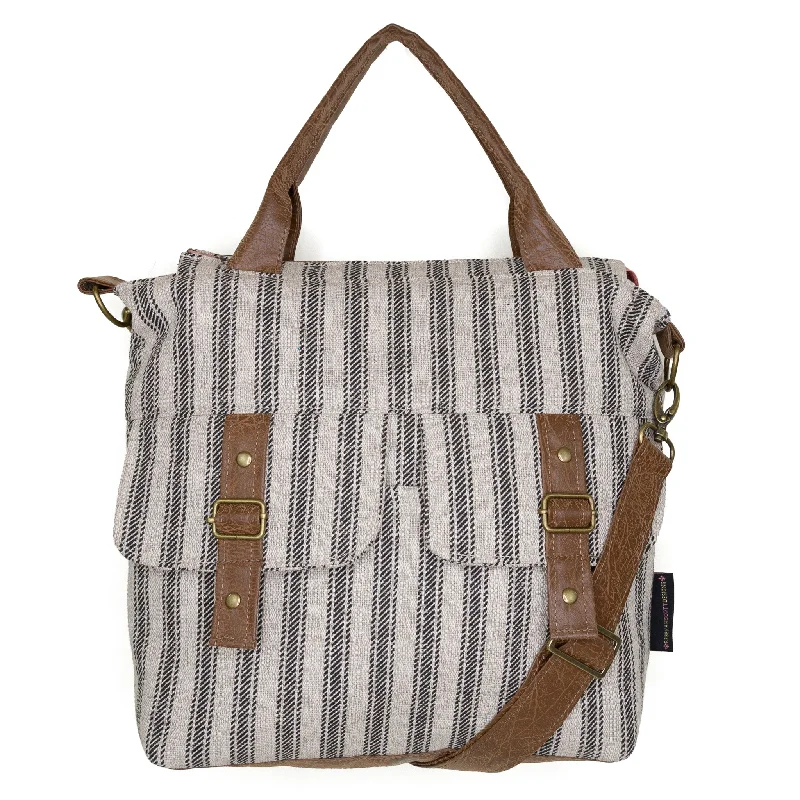 Amber Crossbody Premier: Ticking Stripe