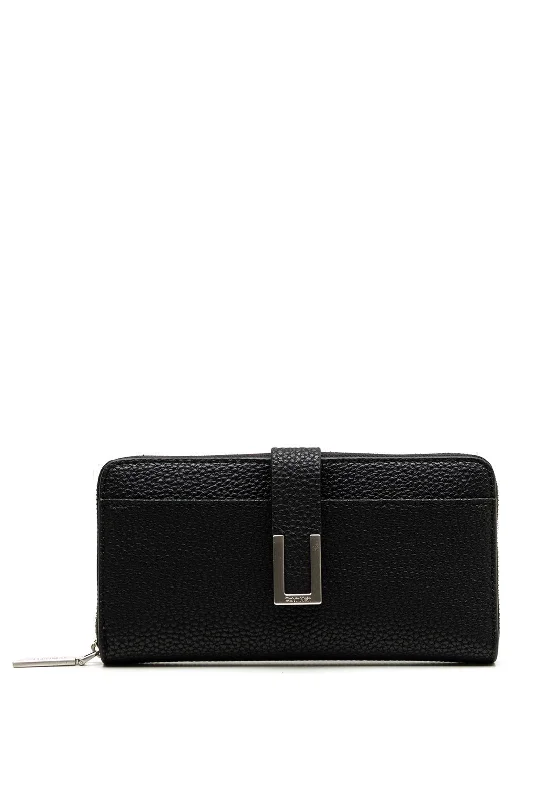 Calvin Klein Must Plus Zip Around Wallet, Black