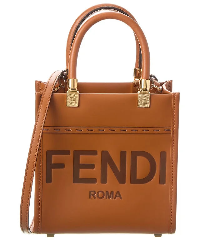 FENDI Sunshine Mini Leather Tote