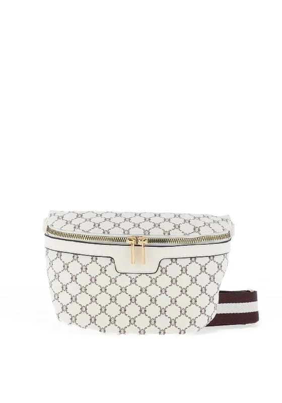 Zen Collection Monogram Mini Crossbody Bag, White