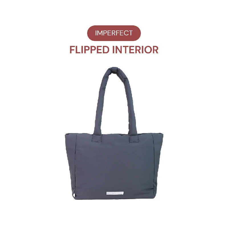 *FLIPPED INTERIOR* Go-Getter Laptop Tote (Nylon Charcoal Blue)