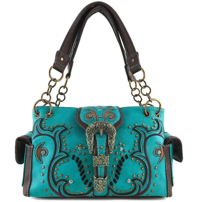 Patina Girl Western Buckle Handbag