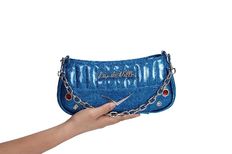 Villain Blue Sparkle Hotrod Tiny Tote