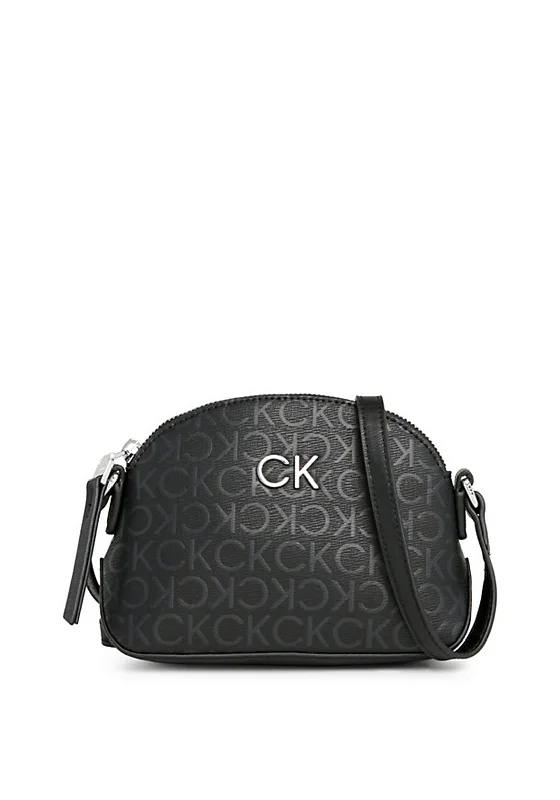 Calvin Klein CK Logo Dome Mini Crossbody Bag, Black