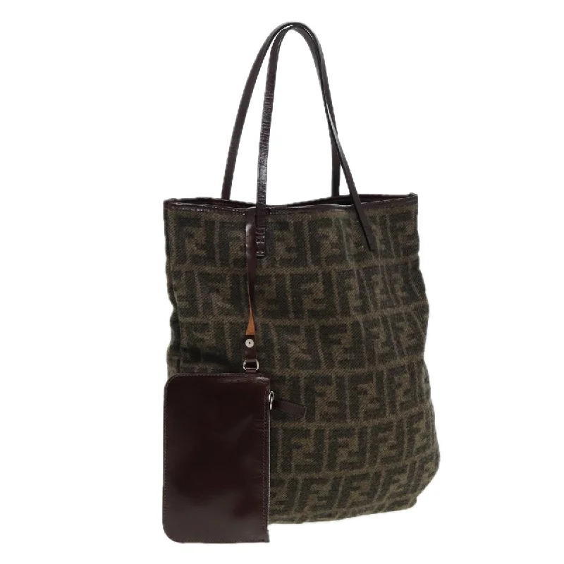 Fendi Zucca  Wool Tote Bag (Pre-Owned)