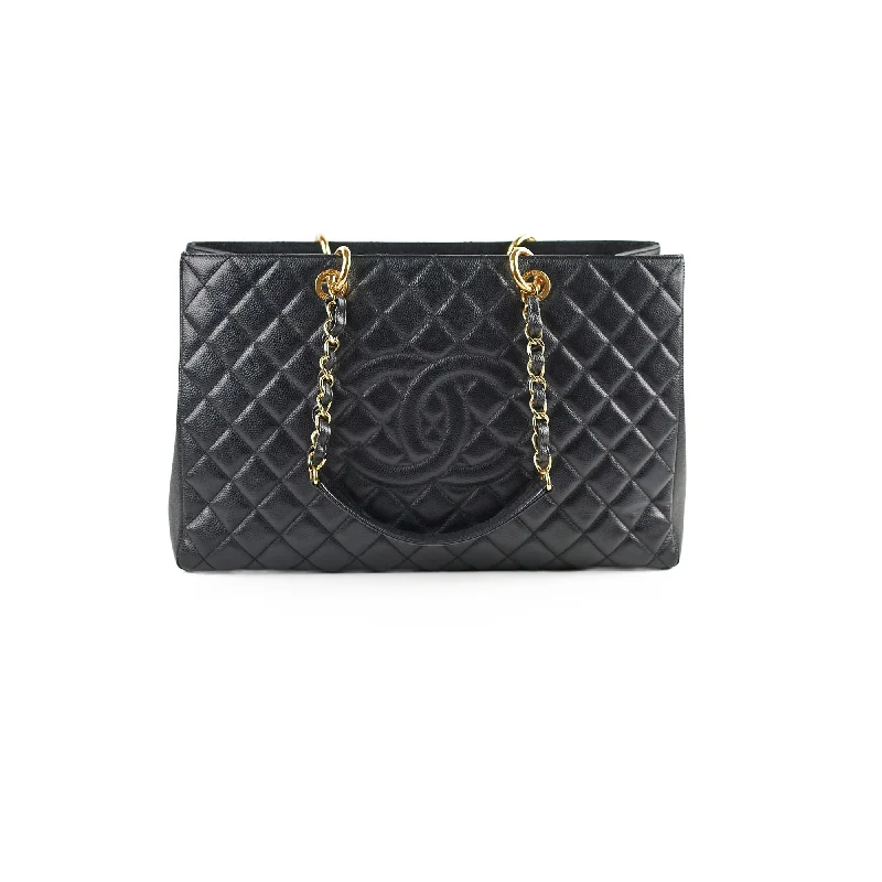 Chanel GST XL Black Caviar Series 17